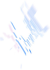 An abstract transparent iridescent color blur design element.