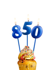 Candle number 850 - Number of followers or likes