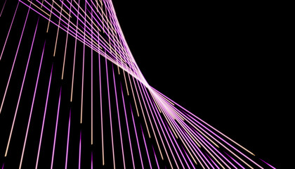 Abstract neon lines creating dynamic geometric patterns