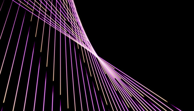 Abstract neon lines creating dynamic geometric patterns