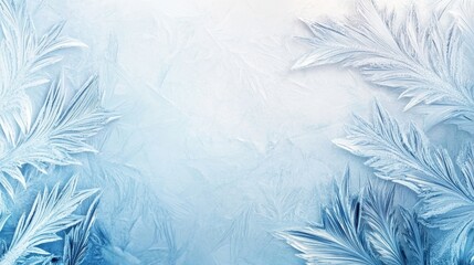 Smooth frozen ice texture with soft focus and abstract cool blue winter background for design 24