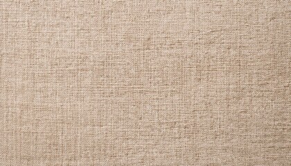 Beige Seamless Textile Pattern Detailed Closeup of Canvas Fabric Background Showcasing a Soft and Rustic Texture, Perfect for Design and Artwork