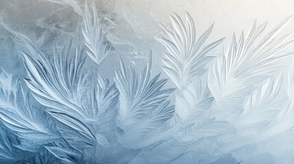 Obraz premium Smooth frozen ice texture with soft focus and abstract cool blue winter background for design 6