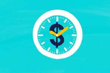 Creative illustration highlighting time and money value