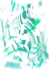 An abstract transparent iridescent color blur design element.