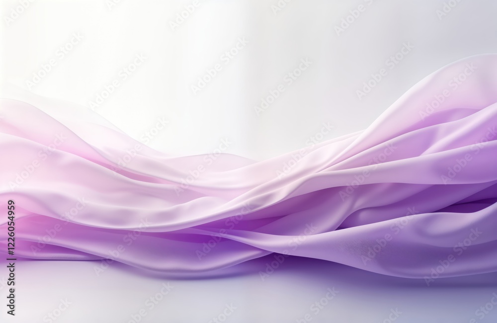 Aufkleber purple, white flowing fabric design. modern abstract pattern. smooth soft material. elegant dynamic 