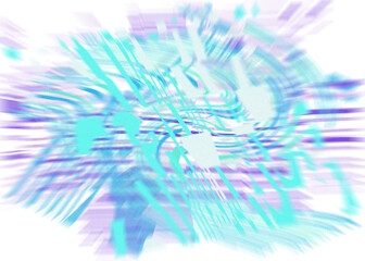 An abstract transparent iridescent color blur design element.