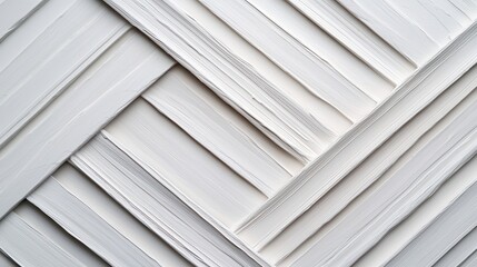 Obraz premium Elegant White Textured Surface with Striking Diagonal Patterns