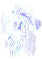 An abstract transparent iridescent color blur design element.