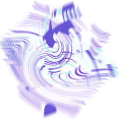 An abstract transparent iridescent color blur design element.