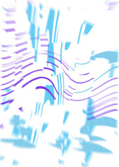 An abstract transparent iridescent color blur design element.