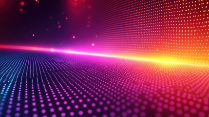 Abstract vibrant light show stage background