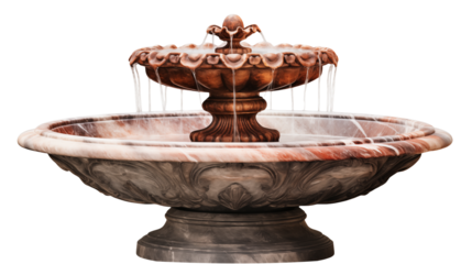 Elegant Two Tiered Stone Fountain for Garden Decor Backyard Oasis Luxury Resort Tranquil Water Feature Serene Outdoor Space