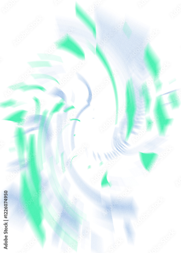 Wall mural an abstract transparent iridescent color blur design element.