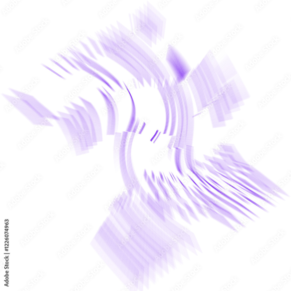 Wall mural an abstract transparent iridescent color blur design element.