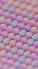 Uniformly arranged Easter eggs forming a visually consistent structured composition.
