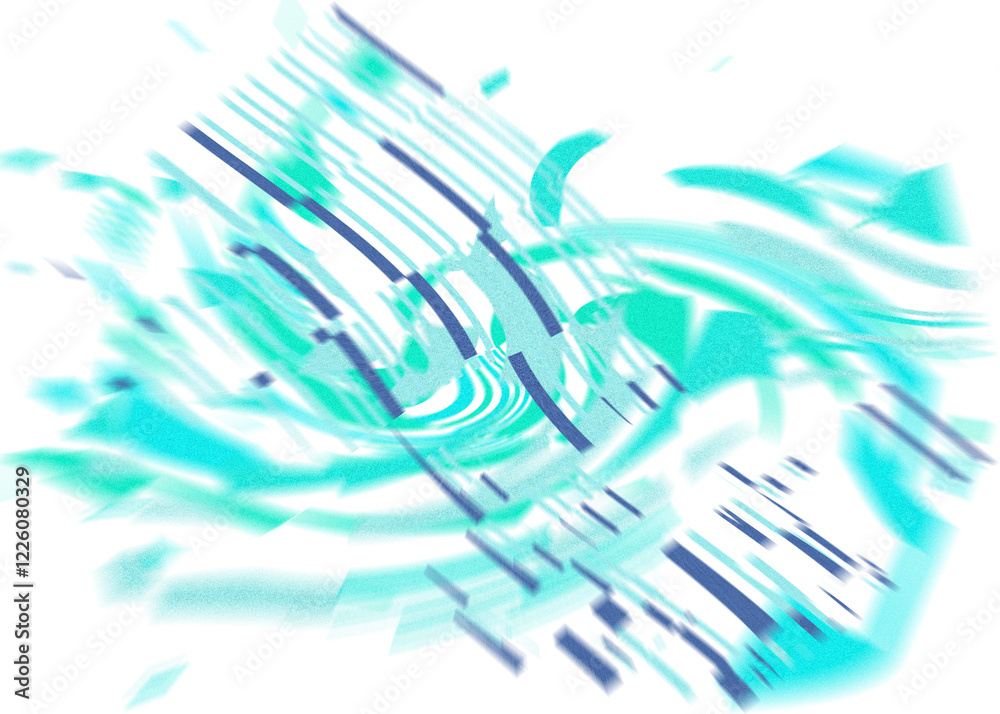 Wall mural an abstract transparent iridescent color blur design element.
