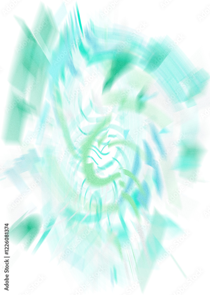 Wall mural an abstract transparent iridescent color blur design element.