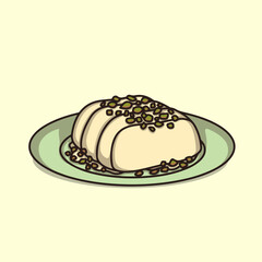 Dondurma ice cream with pistachio on top from Türkiye