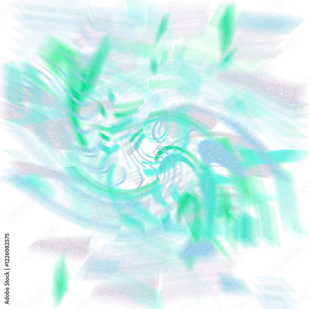 Wall mural an abstract transparent iridescent color blur design element.