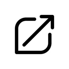 External link icon vector illustration. link sign and symbol. hyperlink symbol