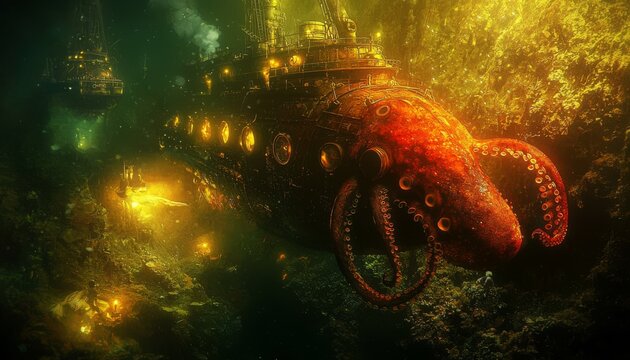An iconic moment from Jules Verne's 20,000 Leagues Under the Sea comes to life.