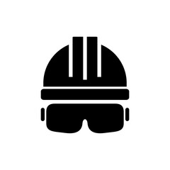 Helmet icon vector illustration. Motorcycle helmet sign and symbol. Construction helmet icon. Safety helmet