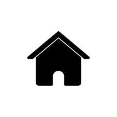Fototapeta premium Home icon vector illustration. House sign and symbol