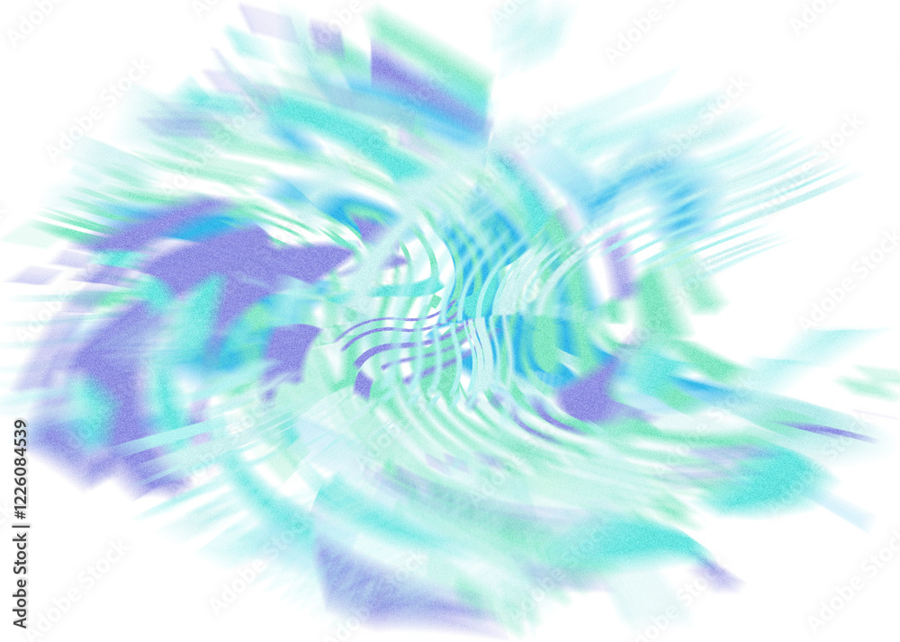 Wall mural an abstract transparent iridescent color blur design element.