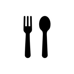 spoon and fork icon vector illustration. spoon, fork and knife icon vector. restaurant sign and symbol