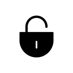 Unlock icon vector illustration. Unlock sign and symbol. unlocked padlock icon