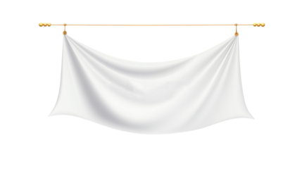 Elegant White Fabric Drape Mockup for Branding and Advertisement