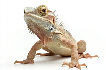 Obraz premium Close-up of a Light-colored Lizard