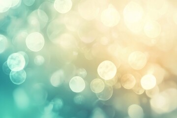Obraz premium Soft, dreamy bokeh background with light orbs in pastel colors, creating a tranquil atmosphere