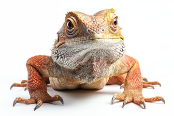 Obraz premium Close-up of a vibrant bearded dragon.