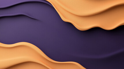 Obraz premium A visually striking abstract fabric with dark blue and gold waves, creating a luxurious, modern, and artistic design.