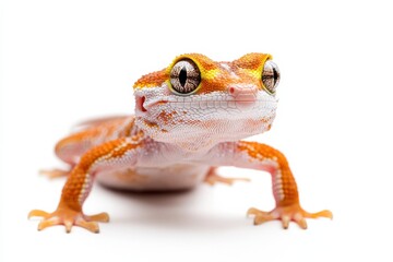 Close-up of a vibrant gecko