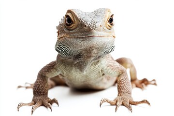 Fototapeta premium Close-up of a curious lizard