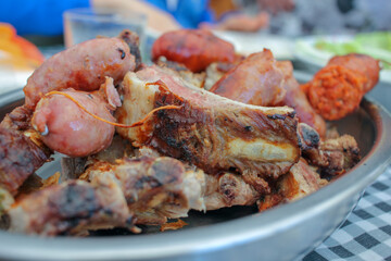 grilled pork ready to be eaten