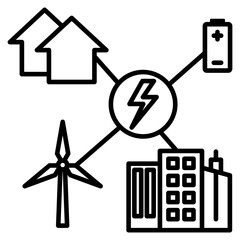 distributed energy icon