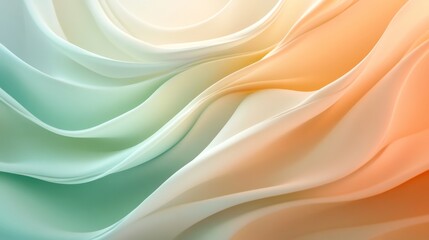 Fototapeta premium Abstract Pastel Waves of Color Gradient Design