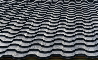 Metal tile close-up, large area