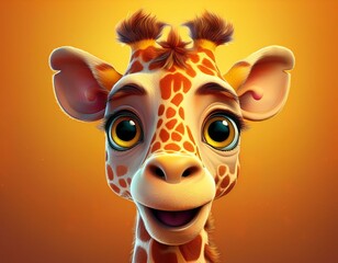 Lustige Giraffe