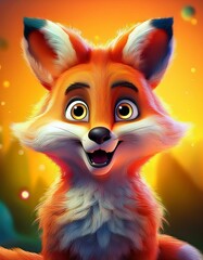 Obraz premium Lustiger Fuchs