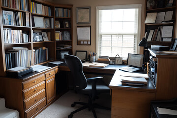 Tidy Home Office: Documents Perfectly Organized for Efficiency