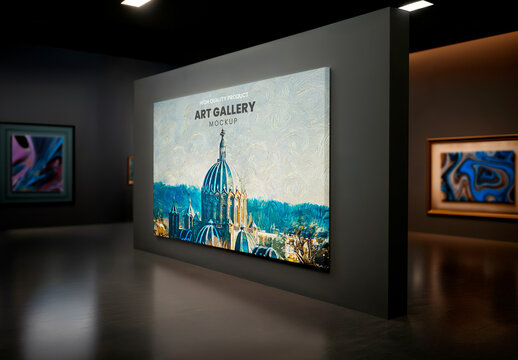 Art Gallery Modern  Mockup