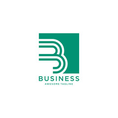 Fototapeta premium B Accounting Logo Design Inspirations
