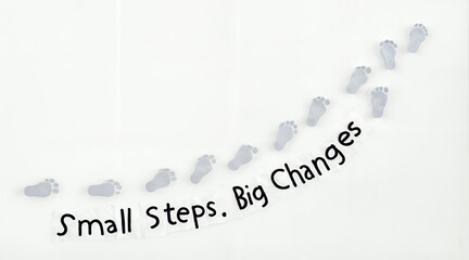 small steps big changes Text