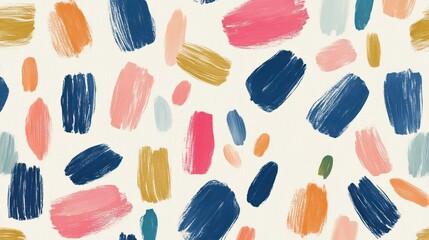 Abstract Colorful Strokes: A Vibrant Paint Design