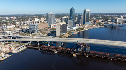 Naklejka premium Aerial Photos of Jacksonville FL